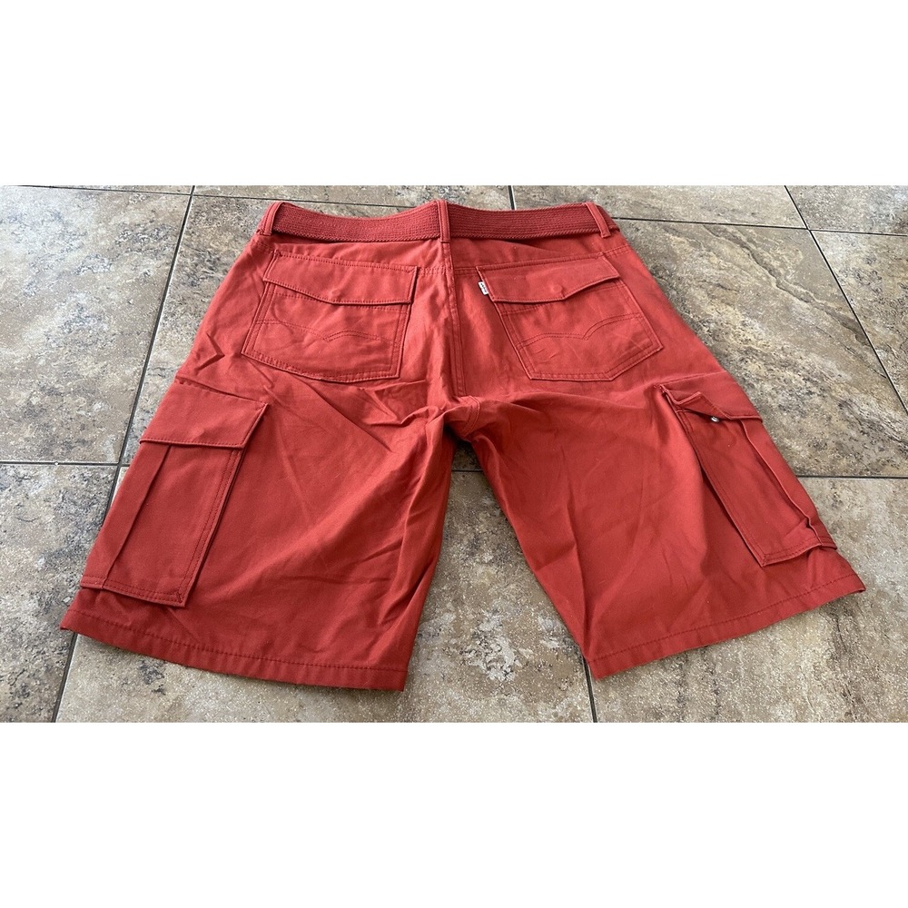 Levi's Cargo Shorts Mens Size 36 Flap Pockets Baggy Red - Picture 5 of 9